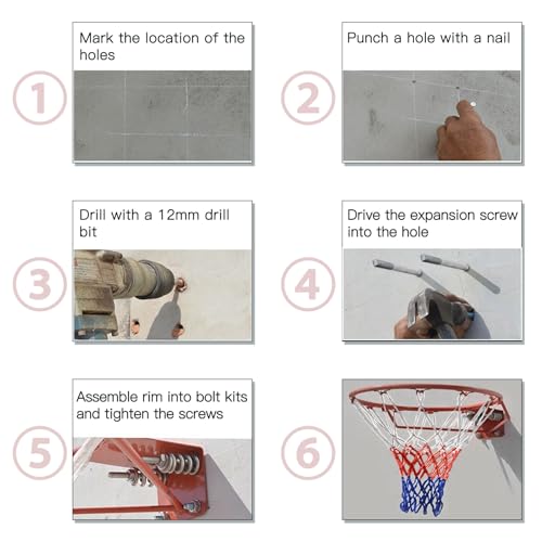 image for Dripex Solid Basketball Rim 18