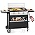 GREEN PARTY 27 inch BBQ Propane Gas Griddle, Freestanding/Tabletop Flat Top Griddle w/Ceramic Coated Cast Iron Pan, 3 Burner Lift-Off Griddle Station for Outdoor Cooking Camping Tailgating Barbecue
