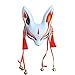 YangYong Little Bunny Kitsune Mask, Traditional Japanese Cosplay Rabbit Fox Kabuki Mask Kimono Costume Accessories Room Decor
