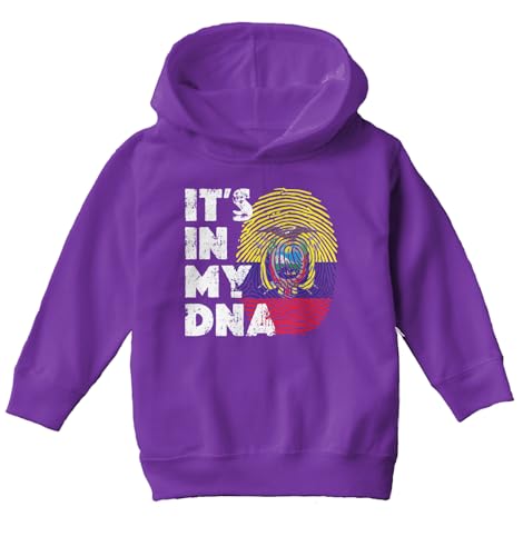 Haase Unlimited It's In My DNA Ecuador Finger Print Toddler/Youth Fleece Hoodie
