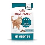 Royal Canin Feline Health Nutrition Aging 11+ Dry Cat Food for Seniors, Kibble Rich in Energy for Cats Over 11 Years, Supports Optimal Health & Vitality, 6 lb Bag