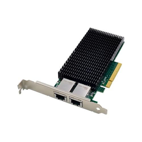 X-MEDIA XM-NA6821 PCI-E 2 Puertos 10Gbps Tarjeta de Red Gigabit Ethernet PCI Express (PCIe x8) para Servidor | Chipset Intel X540-T2 | Compatible con Windows 11 y Linux miniatura 1