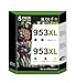 GoToners 953XL Druckerpatronen Multipack (2X Schwarz, 1xBlau, 1xRot, 1xGelb) Kompatibel für HP 953 XL Patronen für Officejet Pro 7740 7720 8210 8720 8710 7730 8218 8715 8718 8725 8728 8730 8740