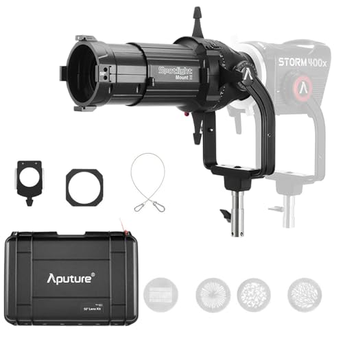 Aputure Spotlight Mount II 50°�����Y�L�b�g�i�ȉ~�`�v���W�F�N�V���������Y���f�B�t�@�C�A�j ? Storm 400x/700x�AAmaran Halo 600x/300x/200x�ARay 360c/660c�ȂǁA800W�ȉ���
