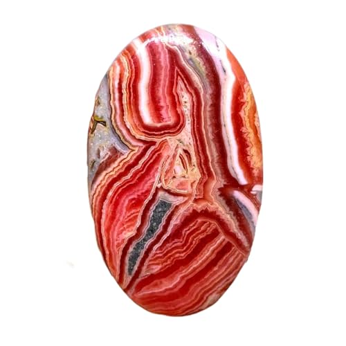 Rhodochrosite naturelle calibrée 52mm pour éviter les erreurs de sertissage