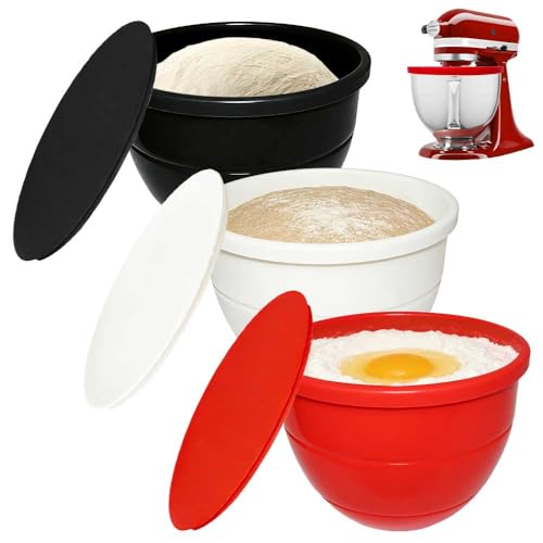 blender accessories and components,3 Pack replacement parts for the blender inner container,5-gallon kitchen blender's silicone inner container, easy to clean(White Red Black)