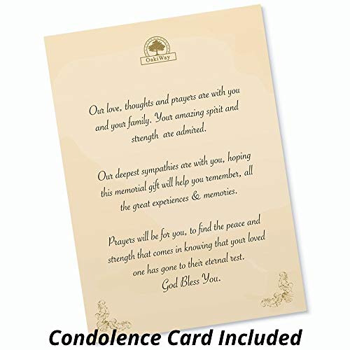 Oakiway Sympathy Gifts - Angel Tealight Candle Holder Statue W/Flickering Led Candle - Memorial Gifts For Loss Of Loved One, Bereavement, In Memory, Grief, Funeral, Remembrance Gifts, Home Decorations #TOP6