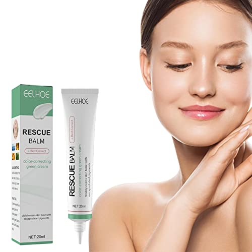 Apprêt Vert - 20ml Face Primer Maquillage Correcteur de Couleur Verte,Green Conceal pour Les rougeurs, Les Pores, Les Imperfections, crée Un Maquillage Naturel Soyeux et léger, Convient à Tombay Cover