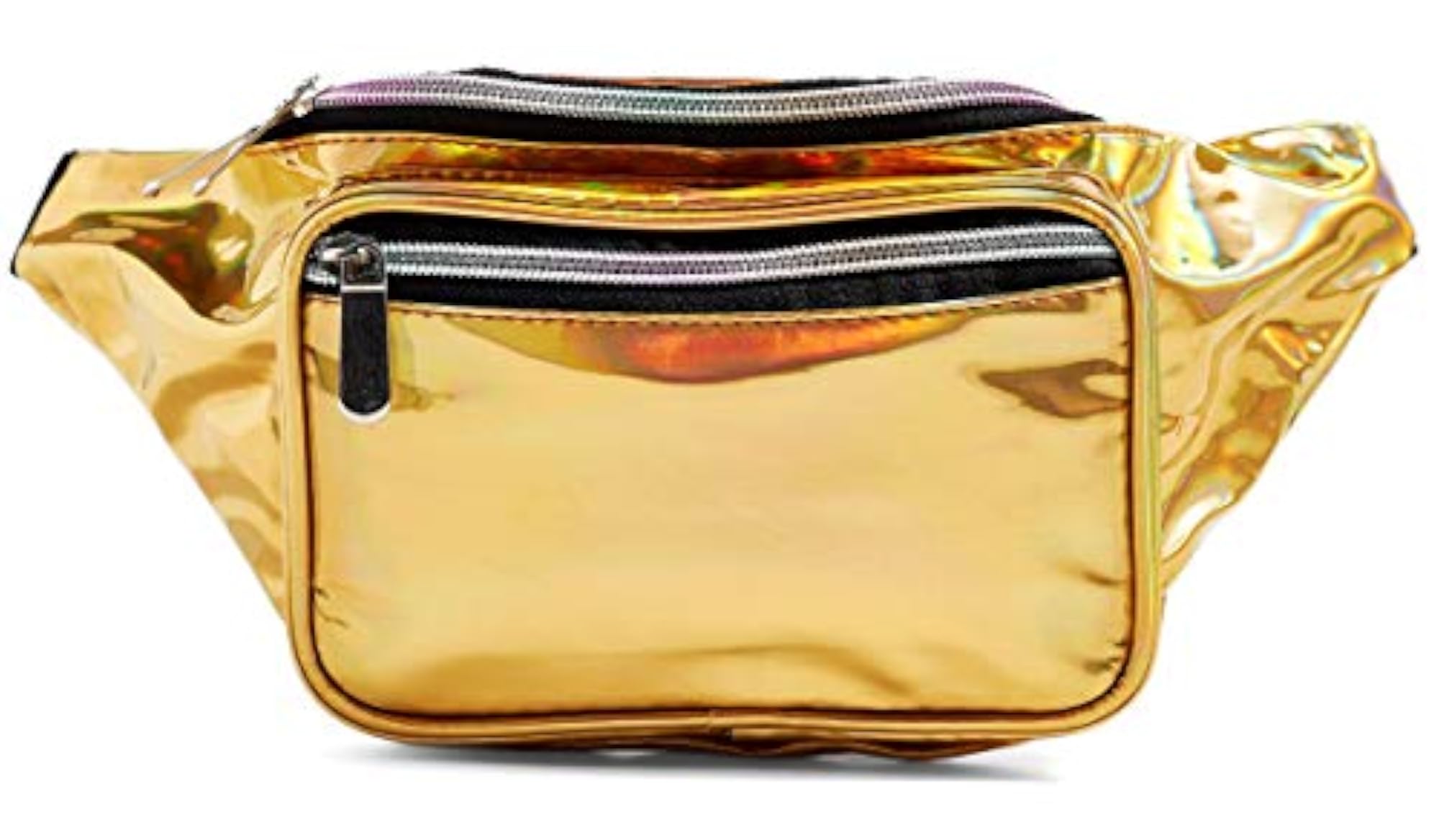 Gold Holographic Rainbow Fanny Pack for Festivals