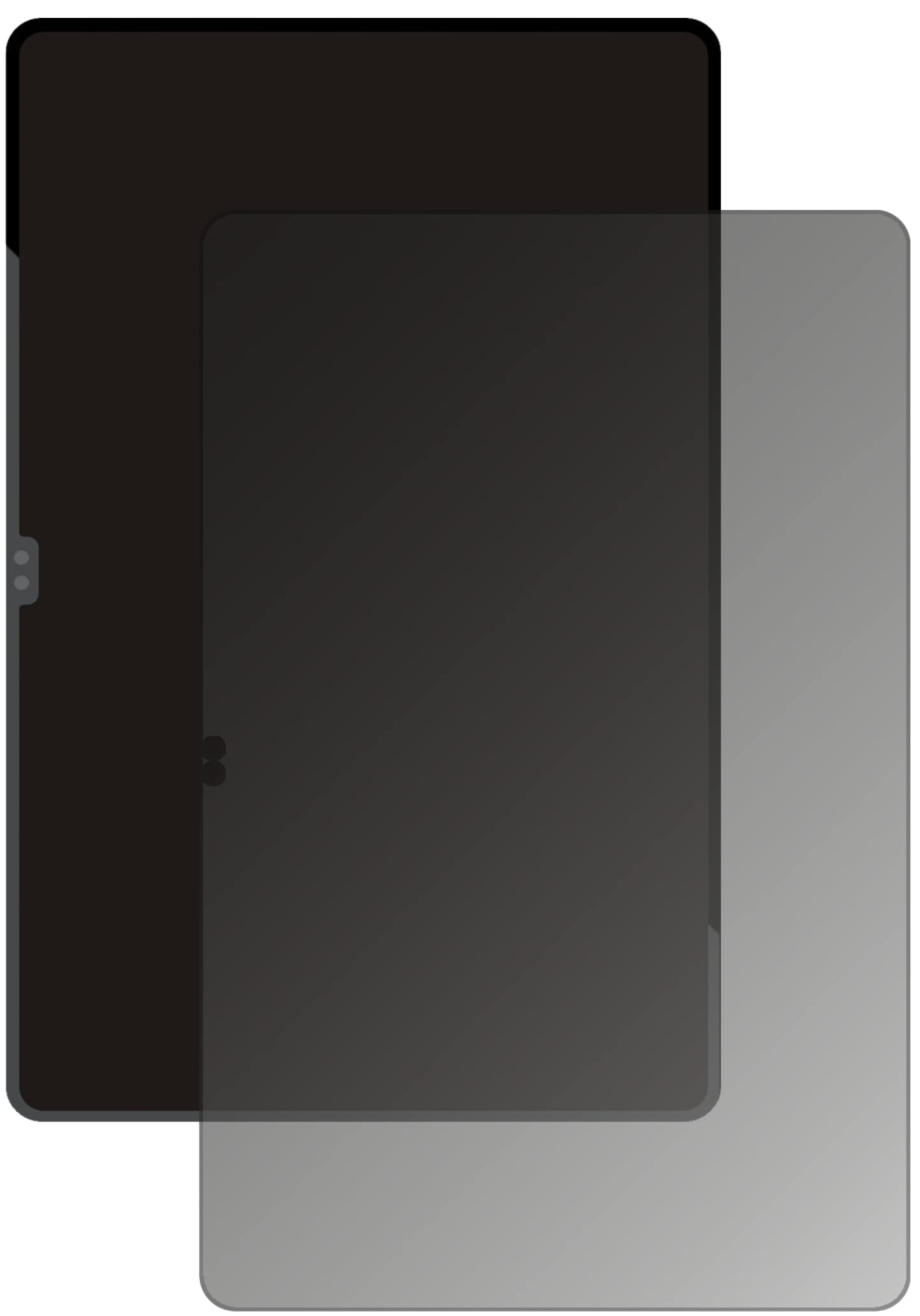 dipos Blickschutzfolie für Samsung Galaxy Tab S8 Ultra | Displayschutz matt mit 4-Wege Sichtschutz-Effekt, Privacy Filter, passt perfekt, kratzfest, blasenfrei, selbstklebend