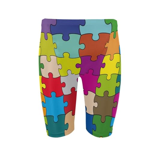 Poeticcity Men Midi Swimwear, Swim Pants Thong Swimsuit Shorts Crotch Outfit(S-3XL)