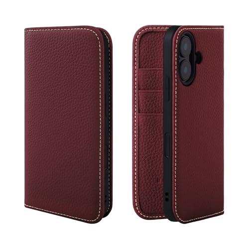 Amazon.co.jp: HANATORA iPhone16 ケース 手帳型 本革 スマホケース