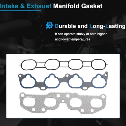Image of AUCERAMIC Cylinder Head Gasket Set Fit for 2007-2012 Nissan Sentra Altima 2014-2015 Nissan Rogue Select 2008-2013 Rogue MLS Valve Cover Gasket 2.5L L4 Replace # HS54593 HS26519PT