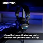 Sony MDR7506 Professional Large Diaphragm Headphone - Image 6