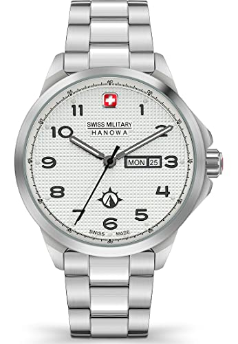 Swiss Military Hanowa Hommes Analogique Quartz Montre avec Bracelet en Acier Inoxydable 06-5337.04.007.06