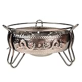 Grill au charbon d'intérieur : le poêle compact et léger est très détendu et facile à transporter.
