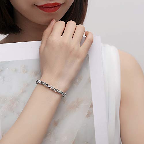 Engraving Blood Thinner Medical Id Bracelets For Men And Women, Interchangeable Square Rolo Chain Medical Alert Bracelets 7.5-9" Adjustable #TOP3