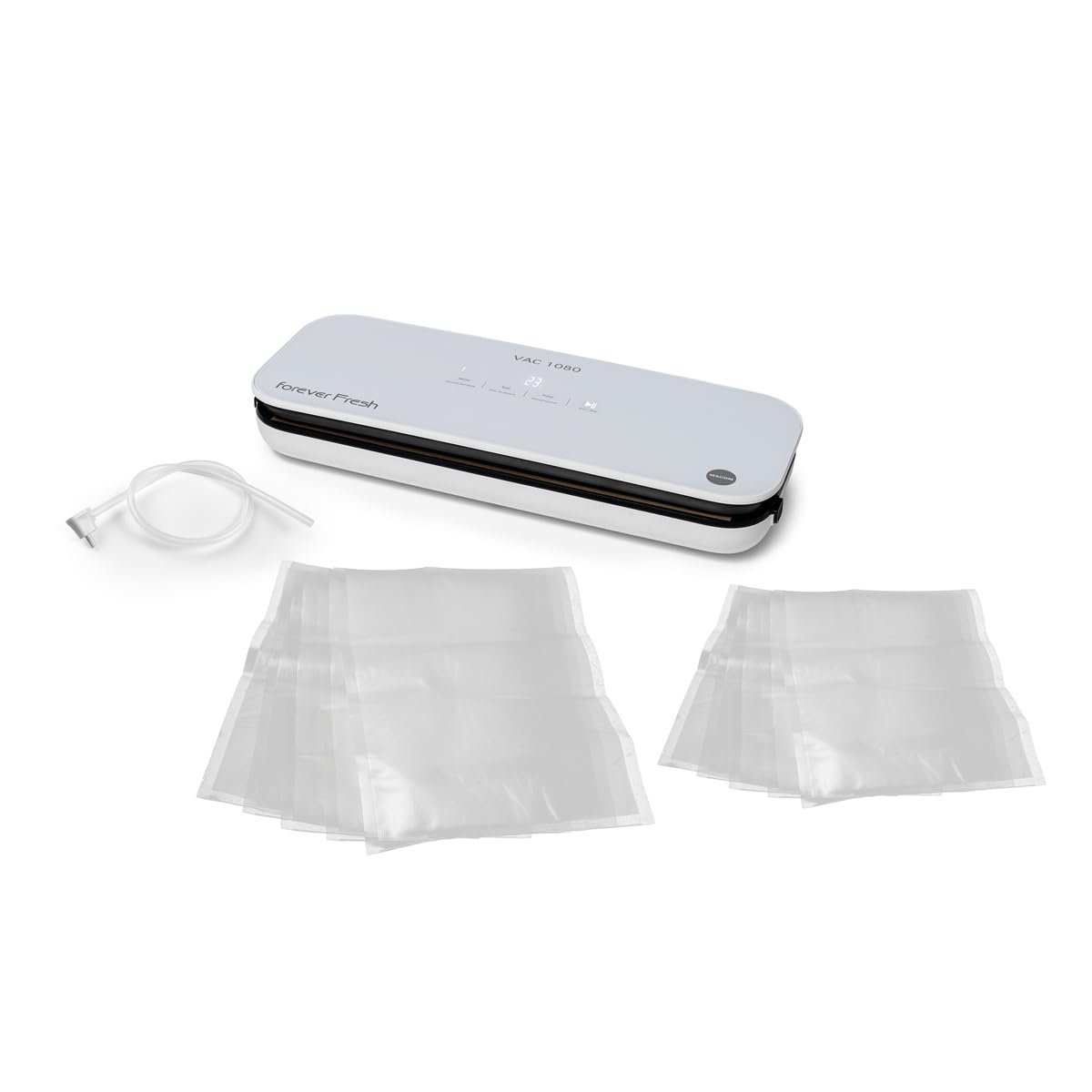 MACOM, Macchina sottovuoto automatica con finitura in vetro temperato, Forever Fresh VAC1080