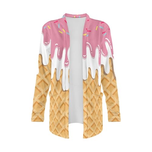 Image of Cardigan Sweaters for Women Long Sleeve Cardigan Soft Drape Open Front Fall Dusters V-Neck Jackets Dressy Loose Coat