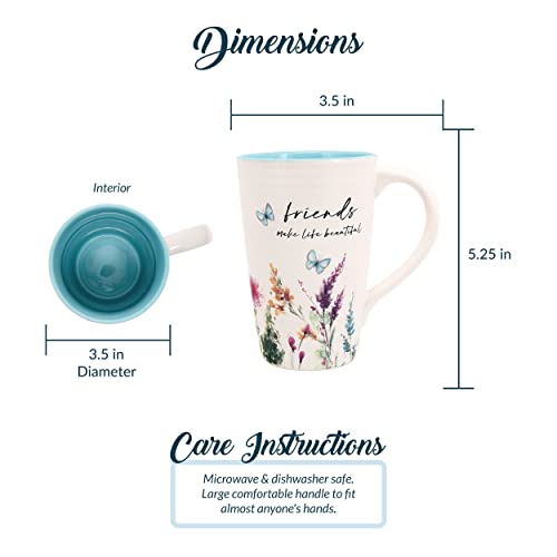 Pavilion-Friends-17-ounce-Cup-Floral-Pattern-Coffee-Mug-Butterfly-Coffee-Cup-Spring-Summer-Kitchen-Ideas-Friend-Gifts-Microwave-Dishwasher-Safe-1-Count-Cream