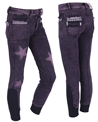 Pantalon d'équitation QHP Rosanne Junior 152 fini les frottements en selle
