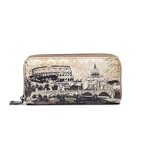 Portefeuille Zip Around Roma YNOT tout en un pour femme avec fermeture éclair