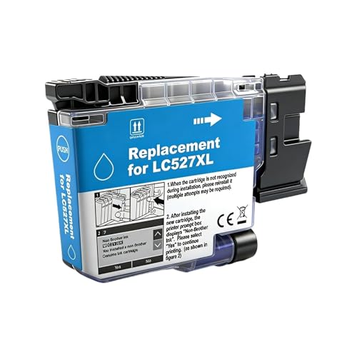 Cartouche LC527XL Cyan pour Brother MFC-J4350DW - Encre Haute Capacité