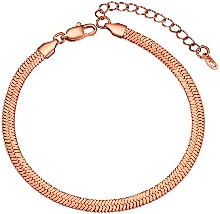 GOLDCHIC JEWELRY Ankle Bracelets for Women Girls, Stainless Steel Anklet Chains, Adjustable Figaro/Wheat/Marine/Twist Rope/Cuban Gold Anklets, Custom Foot Chain for Summer Sandals Barefoot Jewellery