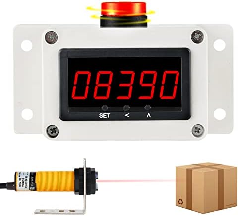 Digital LED Counter with Alarm, Piece Counting, Infrared Sensor