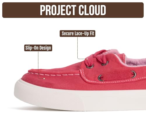 Image of Project Cloud Canvas Sneakers for Women - Memory Foam Slip On Shoes Women Footwear - Lightweight and Non Slip Fashion Sneakers (Seasalt)