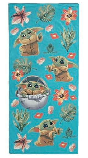 Jay Franco Toalla de baño, Piscina y Playa Star Wars, Grogu, Baby Yoda, 100% algodón, 71 x 147 cm | Ya disponible en tu tienda friki favorita! En mundofriki.es!