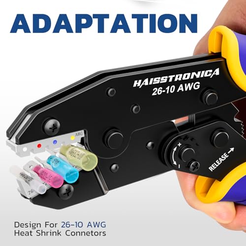 Image of haisstronica Crimping Die for Heat Shrink Wire Connectors, AWG 26-10