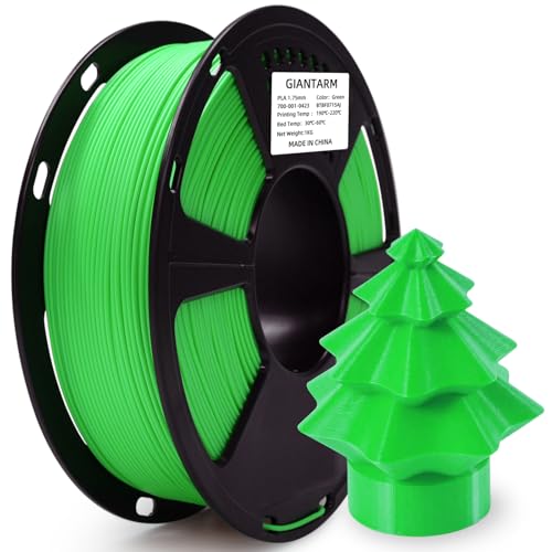 Image of GIANTARM 3D Printer Filament, Green Pla Filament, 1Kg(2.2lbs) Spool, 1.75mm Dimension Accuracy + /- 0.03mm, 3D Printing Filament