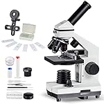 MAXLAPTER-Hd-Microscope-for-Kids-100x-1000x-Zoom-with-Smartphone-Adapter-Specimens-and-Slice-Kit-Suitable-for-Students-Teaching-Biological-Research-and-Family-Education-U