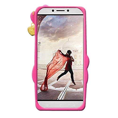 Image of Unirock Hello Kitty Back Case Cover for LeEco Le 1S| 3D Cute Hello Kitty Case |Soft Silicone Rubber Back Cover with Pendant Kitty Cover for LeEco Le 1S (Pink)