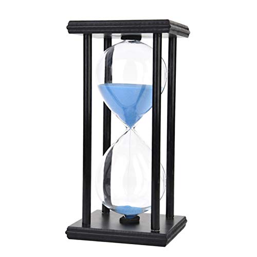 Temporizador de areia de madeira, ampulheta de 30 minutos, madeira, areia, vidro, relógio, presentes