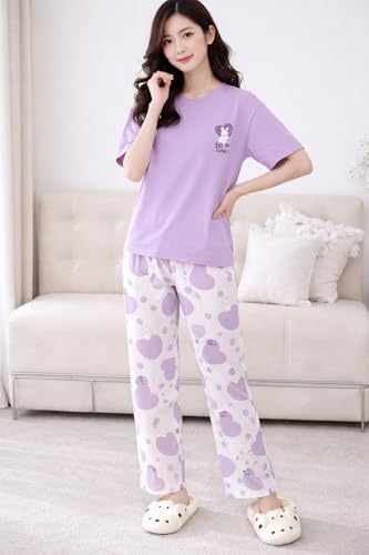 Image of Womens Night Dress |Full Pyjama Set Nightsuit |Women Nightwear | Loungewear |Everyday Nightdress