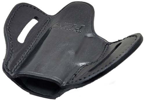 Sig P365 OWB Leather Holster - Handmade Concealed Carry Belt Gun Holster - for Sig P365, X, XL, SAS, Macro / / Rgr LCP LC9s EC9s / Kahr CW9 / S&W CSX Pistols - P365 Pancake Holsters