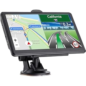 GPS Navigation for Car Truck – Navigation System 7 Inch Touchscreen Navigator with，2025 Map (Free Lifetime Updates),RV Vehicle GPS for Trucker with Speed Warning, Voice Guidance