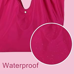 Portable Grocery Tote Bag for Women, Waterproof Shopping Bag for Groceries, Machine Washable Reusable Fashion Cloth Bag for Beach Work Sport (Red) Portable Grocery Tote Bag for Women Waterproof Shopping Bag for Groceries Machine Washable Reusable Fashion Cloth Bag for Beach Work Sport Red