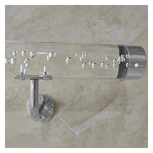 Kit de escalera de acrílico transparente para escaleras, antideslizante, de cristal transparente, para interiores, 3 pies, 4 pies, 5 pies, 6 pies, 10 pies, 12 pies, 14 pies, 20 pies, soporte de pared