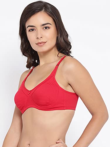 Image of Macrowoman W-Series Nine to Five Bra for Women in Cotton Poly Fabric, Seamless Wire-Free Full Coverage for Daily Comfort & Support