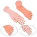 Beaupretty Manicure Practice Left Hand and Foot Model with Bendable Fingers Lightweight Fake Nail Art Trainer for Salon and Beginner Use 8.85 Inch