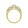Amazon-Collection-Yellow-Gold-Plated-Sterling-Silver-Infinite-Elements-Zirconia-Cluster-Ring