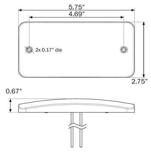 Optronics Opti-Brite Lámpara LED de Cúpula Sellada miniatura 3