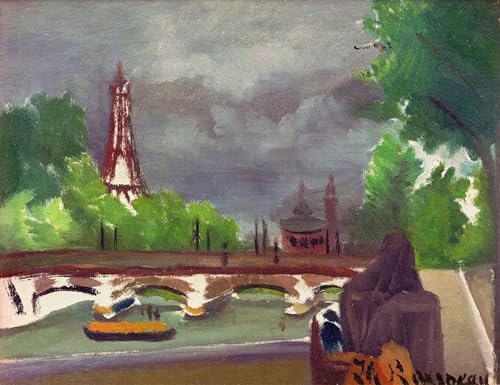 Cuadro de Henri Rousseau Veduta della Torre e del Trocadero en lienzo para salon 60x90cm