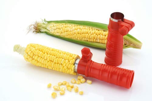 Image of Gambit Plastic Corn Cutter /Stripper with Stainless Steel Blades (Multicolor)