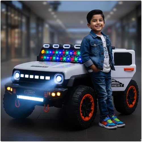 Toyzone Impex Toyzone Everest Electric Jeep (White) 12V - Image 7