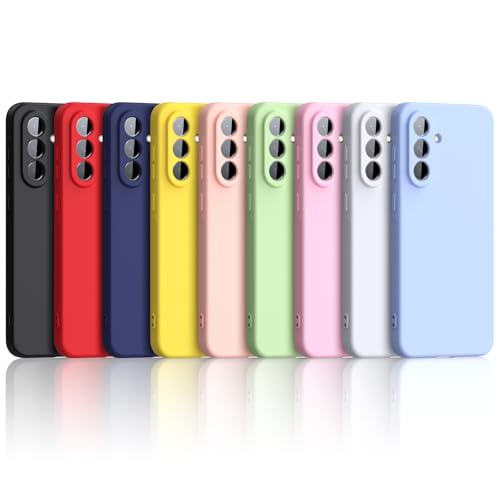 Oududianzi - 9 Pezzi Cover per Samsung Galaxy A56 5G Custodia, Case Morbida in Silicone TPU, Sottile e leggero e Antiurto Antigraffio Flessibile Gomma Protettiva Case - [ 9 Colori ]