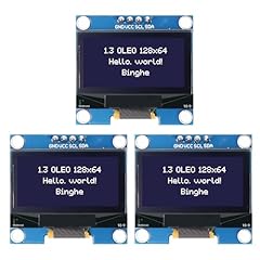 1,3" OLED I2C Display Modulo Binghe 1,3 Zoll LED OLED Display I2C IIC OLED Display con SSH1106 Chip 128 x 64 Pixel I2C Display su schermo con Caratteri bianchi Compatibile con Arduino/Rasp-Pi